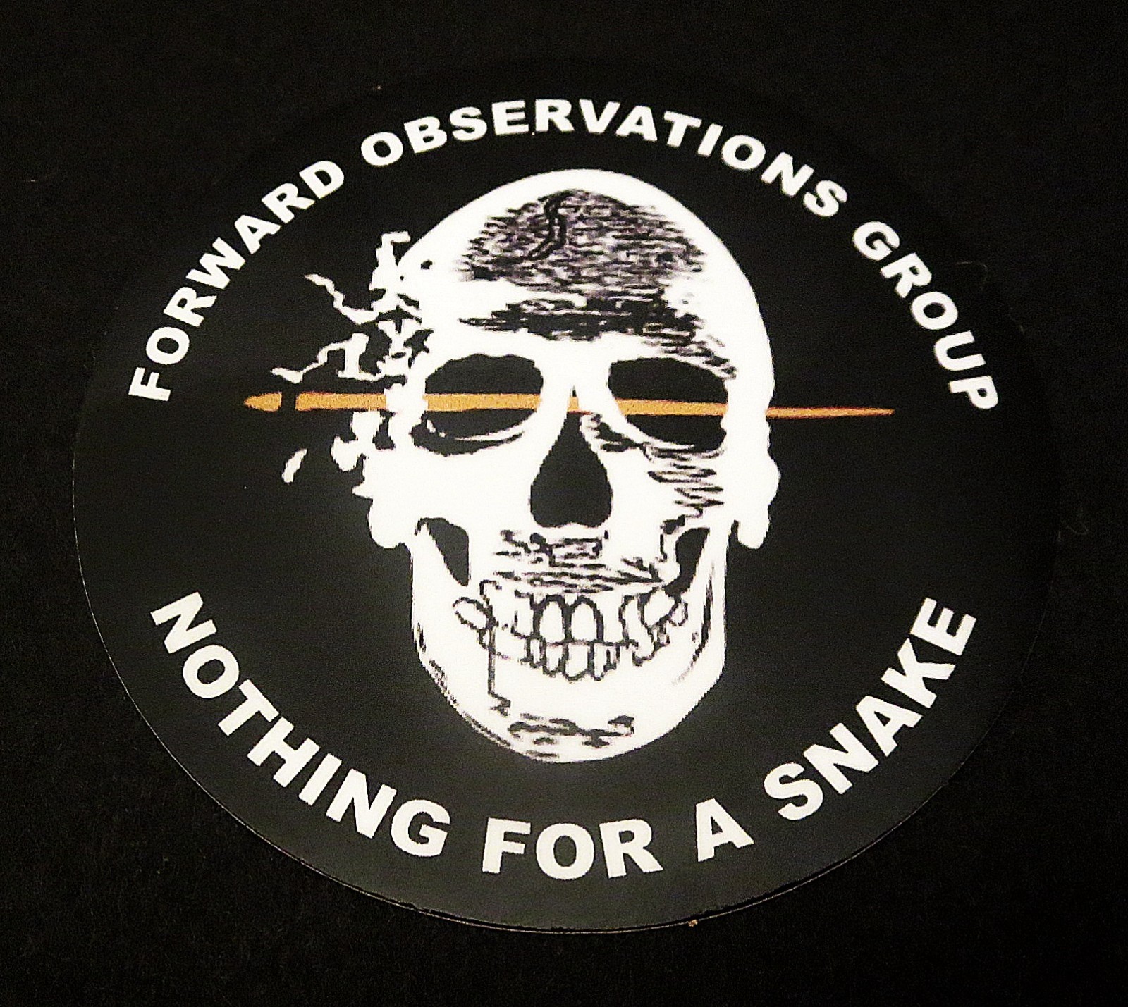AUTHENTIC FORWARD OBSERVATIONS GROUP NOTHING FOR A SNAKE STICKER FOG SLAP