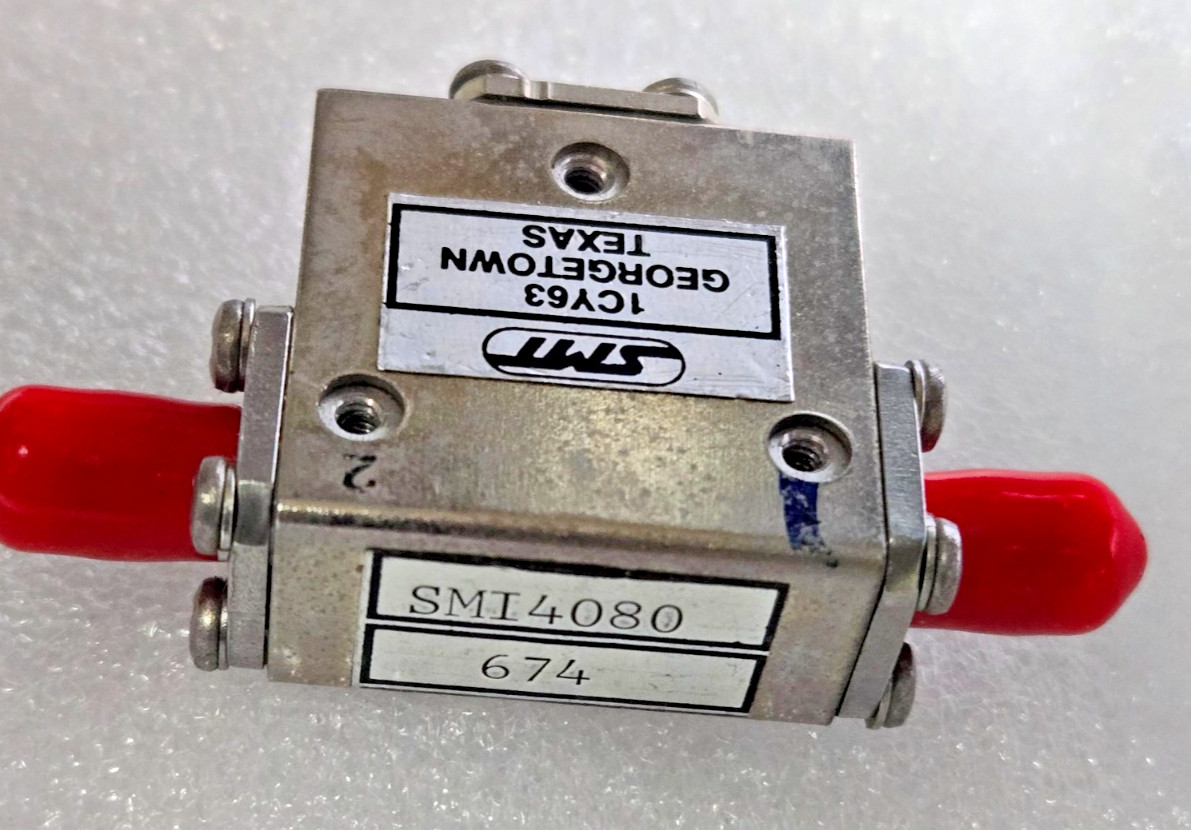 Sierra SMI4080 isolator 4-8 GHz 0.5dB insertion loss, 20dB isolation TESTED