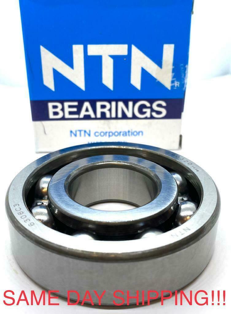 NTN 6306 C3 DEEP GROOVE BALL BEARING, OPEN, NO SEALS 30x72x19mm