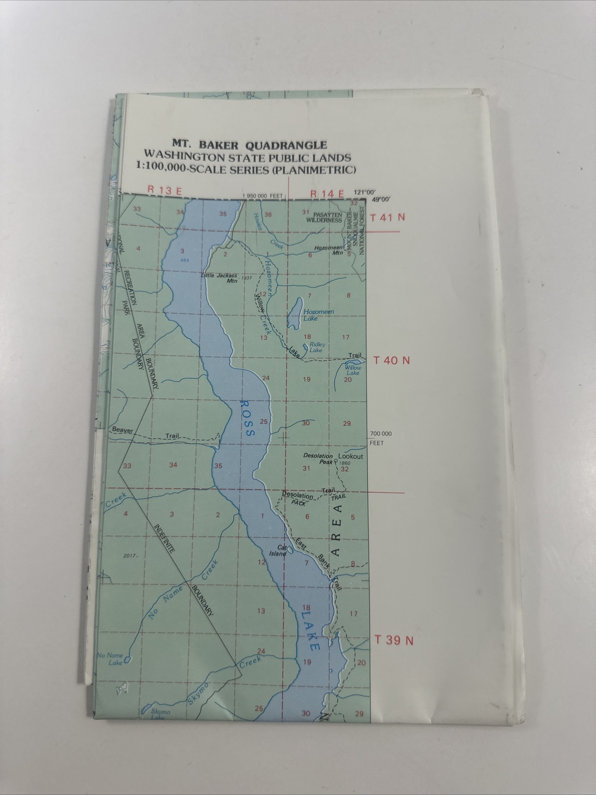Mount Baker Washington Map 1979 - Washington Department of National Resources