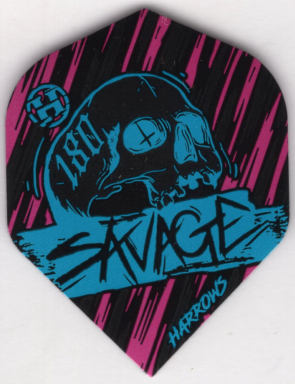 Pink & BLUE SAVAGE SKULL Dart Flights: 3 per set