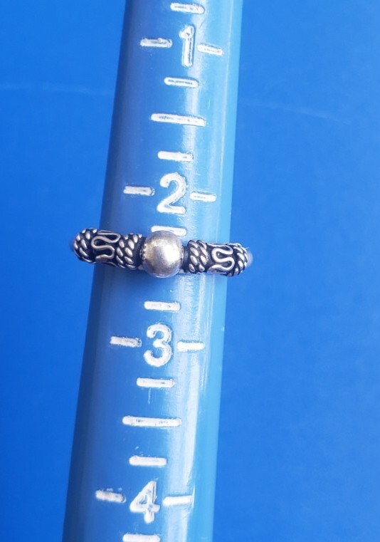 Vintage Sterling Silver 925 Toe Ring. Size 2.5 Adjustable