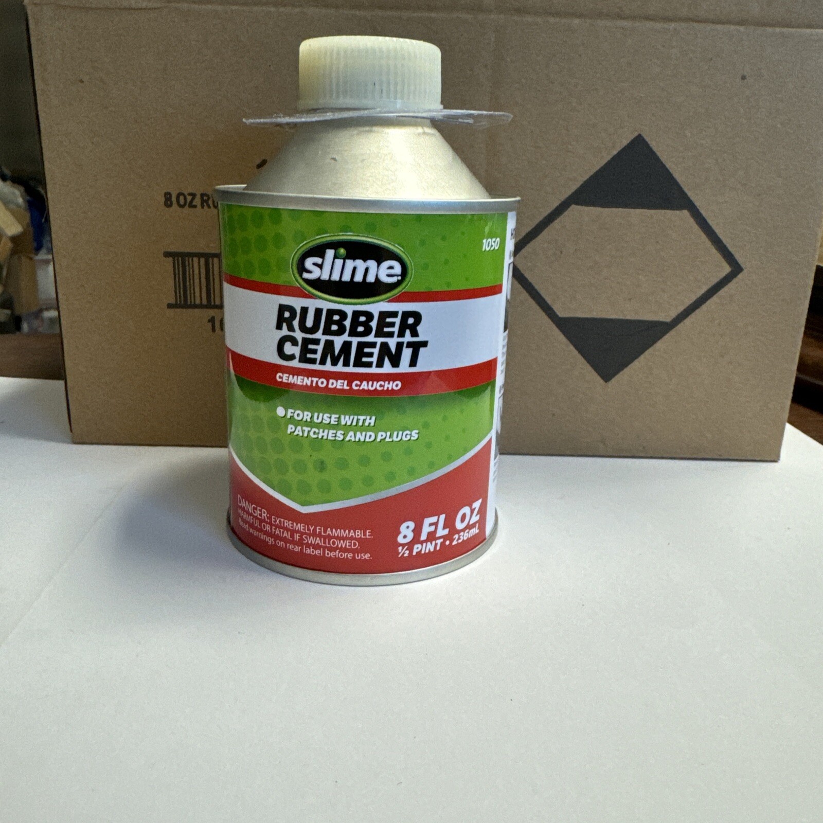Slime Rubber Cement 8 Oz for Tire Repairs 1050 Patch & Plug