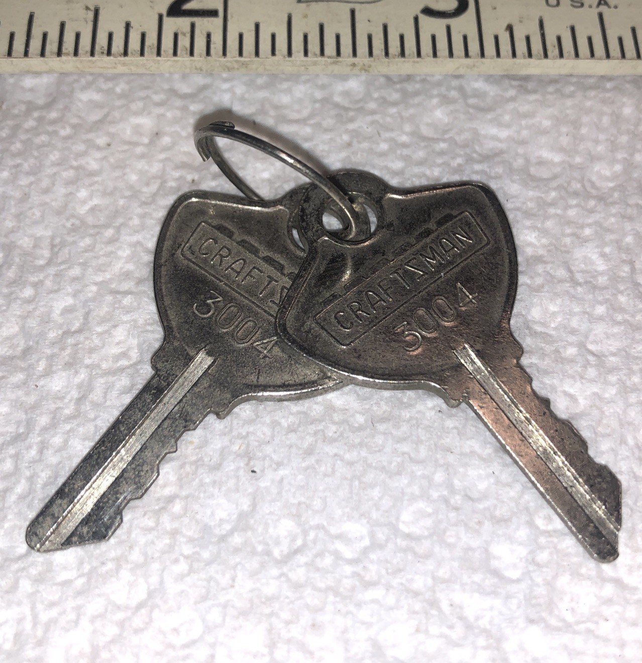 VTG Craftsman # 3004 CHEST CABINET KEY FREE S&H Tool Box Lock Keys