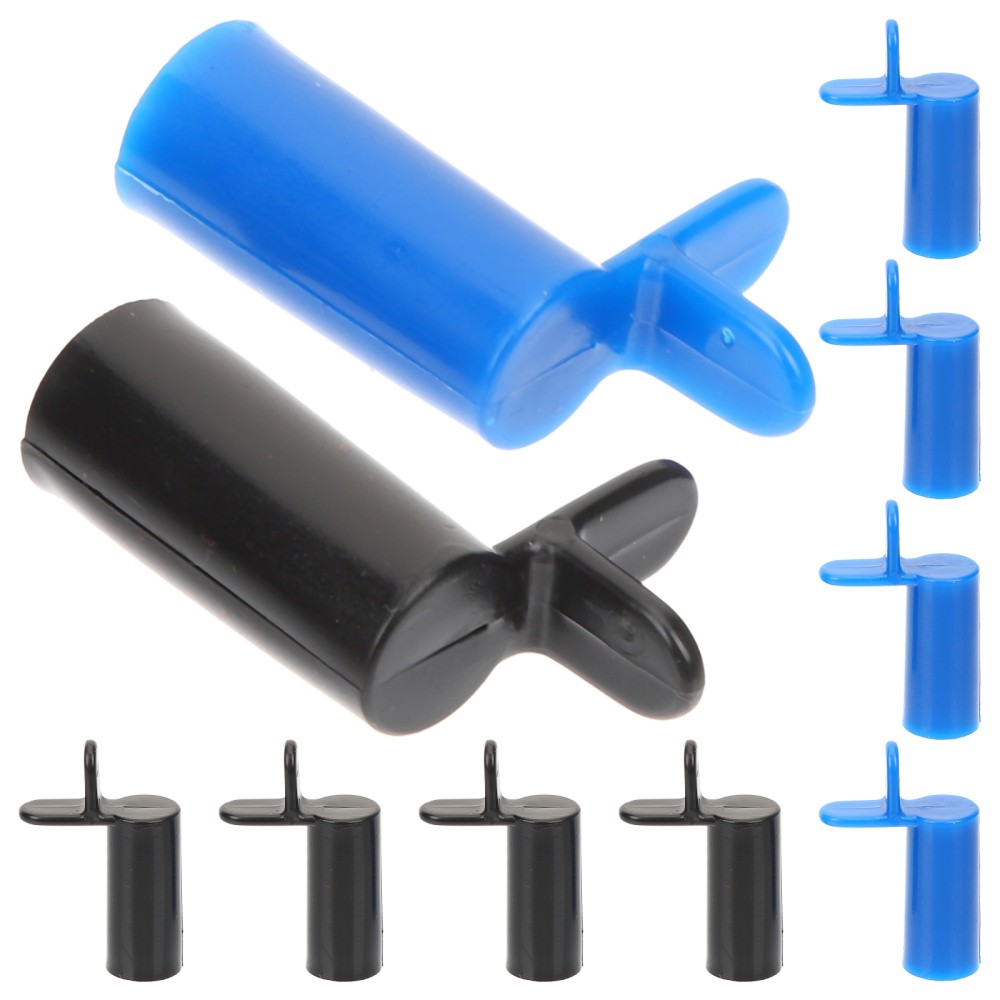 10Pcs Lightweight Pool Bridge Heads Reusable Plastic Cue Holder Assorted Colors