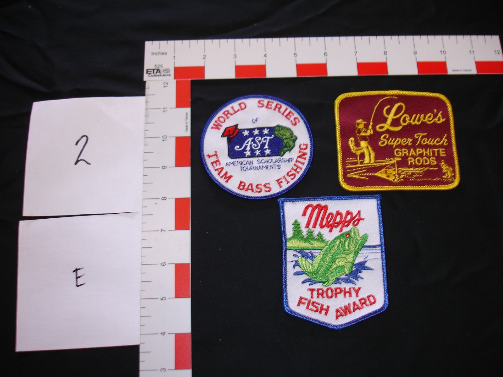 hunting, fishing, camping, hiking, vintage patches