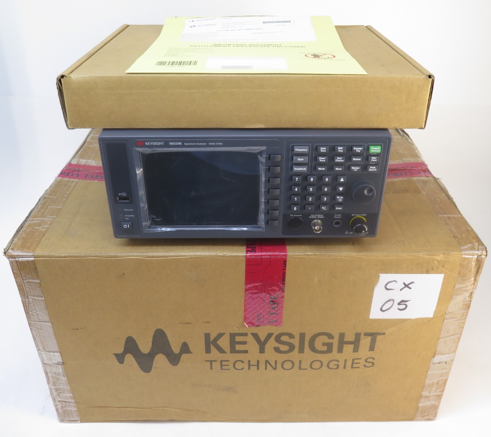 *NEW* Keysight N9320B 9 kHz to 3 GHz Spectrum Analyzer w/ Opt: H01, U01