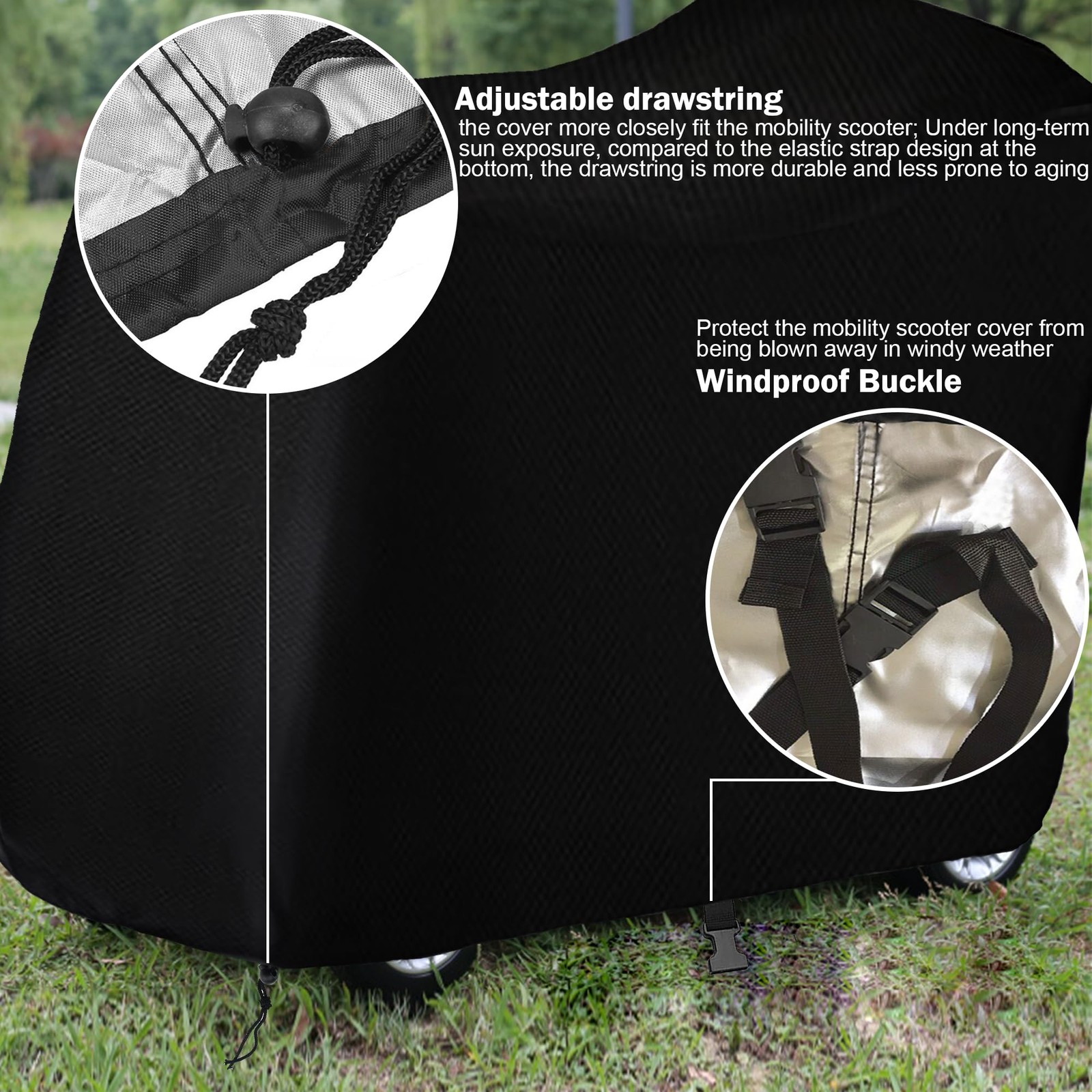 Waterproof Mobility Scooter Cover - Durable 420D Storage Protection