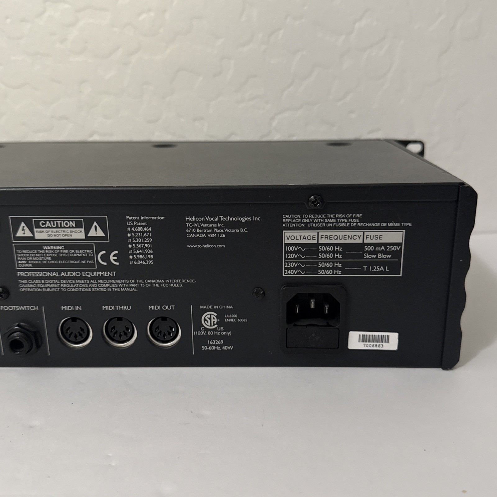 TC Helicon Voice Prism Plus Vocal Processor