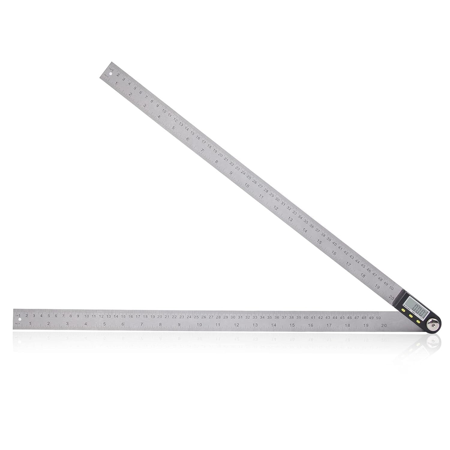 20 inch/500mm Digital Protractor Stainless Steel Digital Display Angle Ruler ...