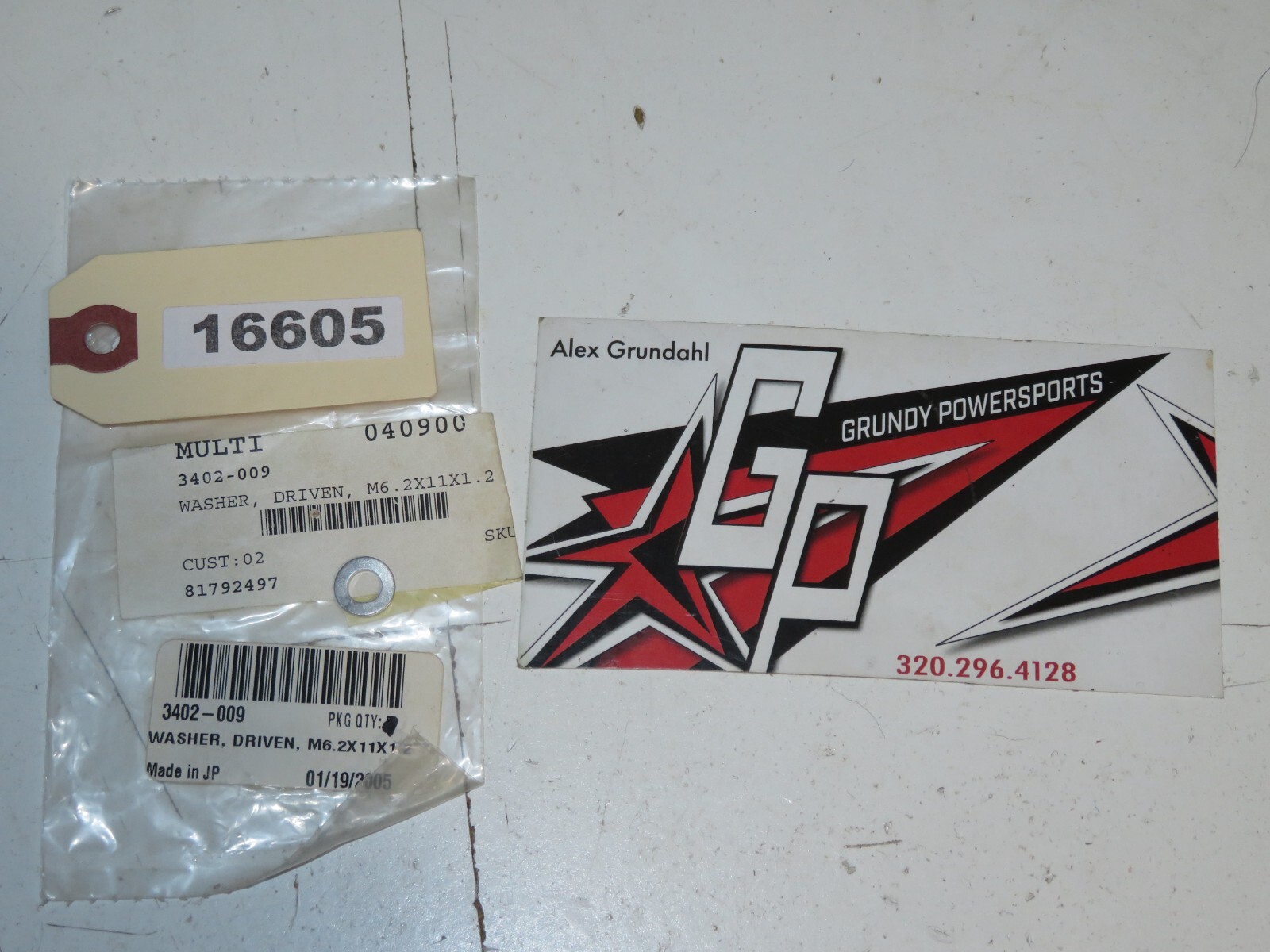 Arctic Cat - New OEM Driven Washer M6 .2 x 11 x 1.21 Qty 1	3402-009 / 3005-208