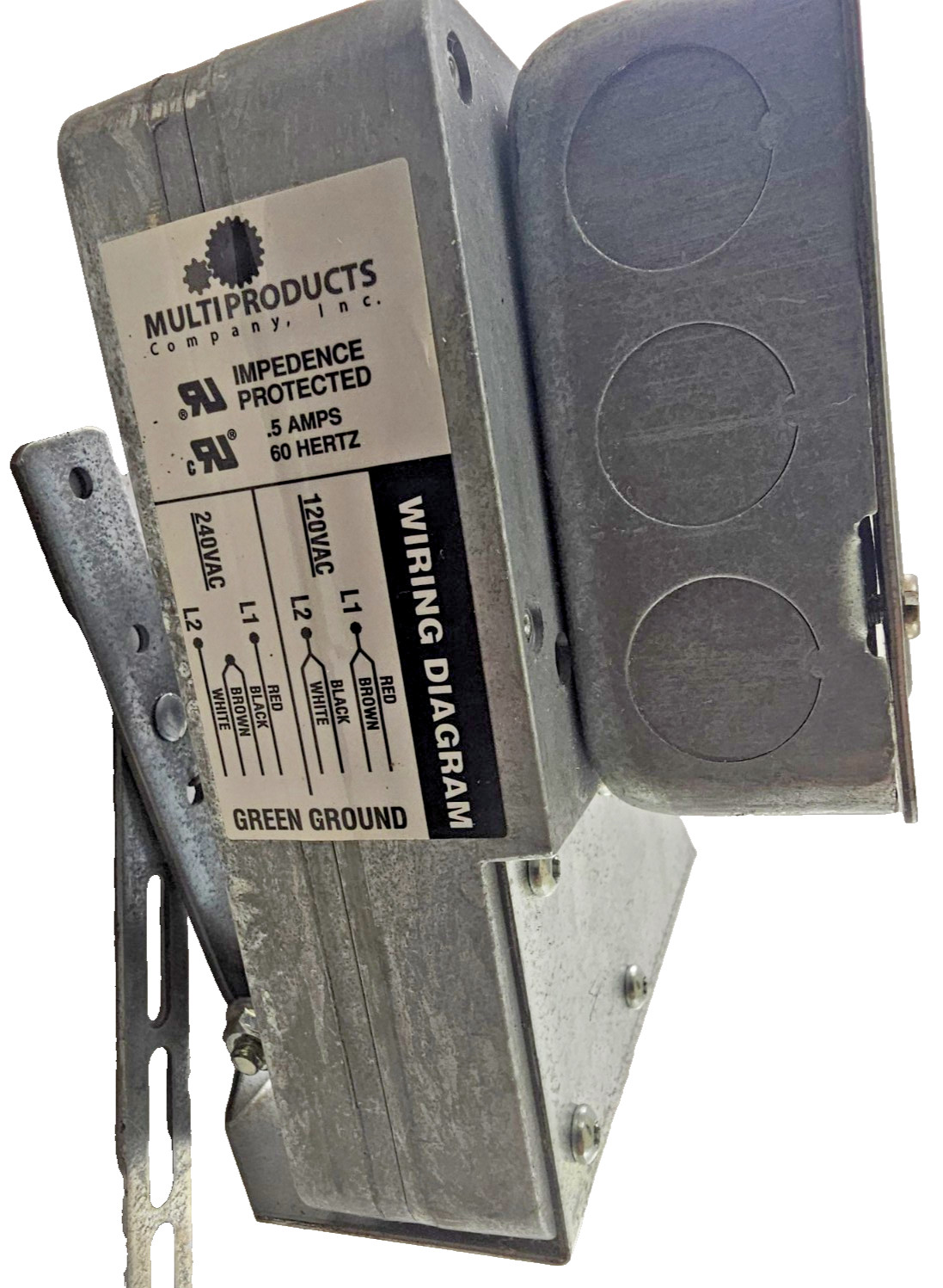 Multiproducts Company 3751 Dampr Actuator Motor 120/240 CW 2RPM