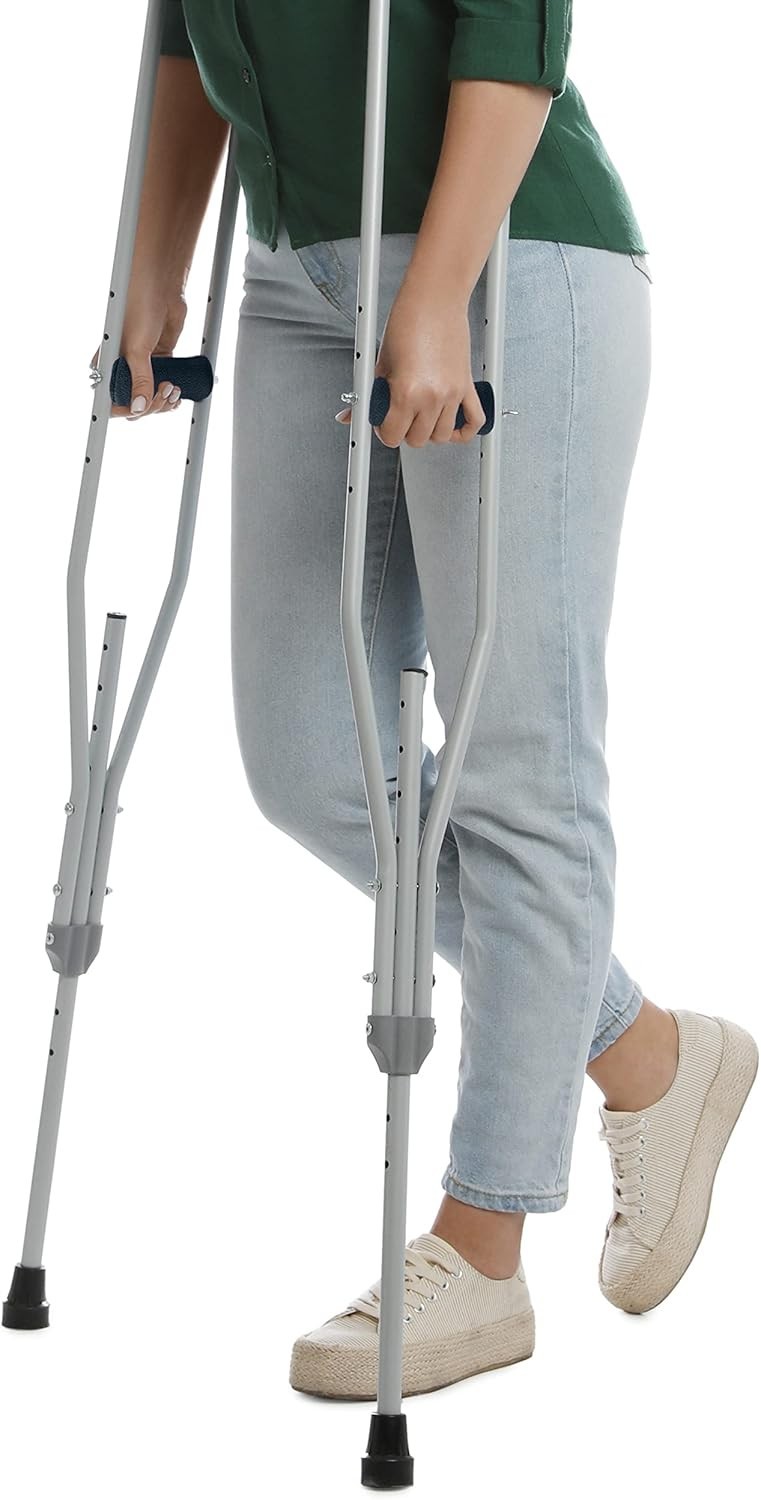 Universal Crutch Hand Grip Covers - Luxurious Soft Fleece with Sculpted Memor...