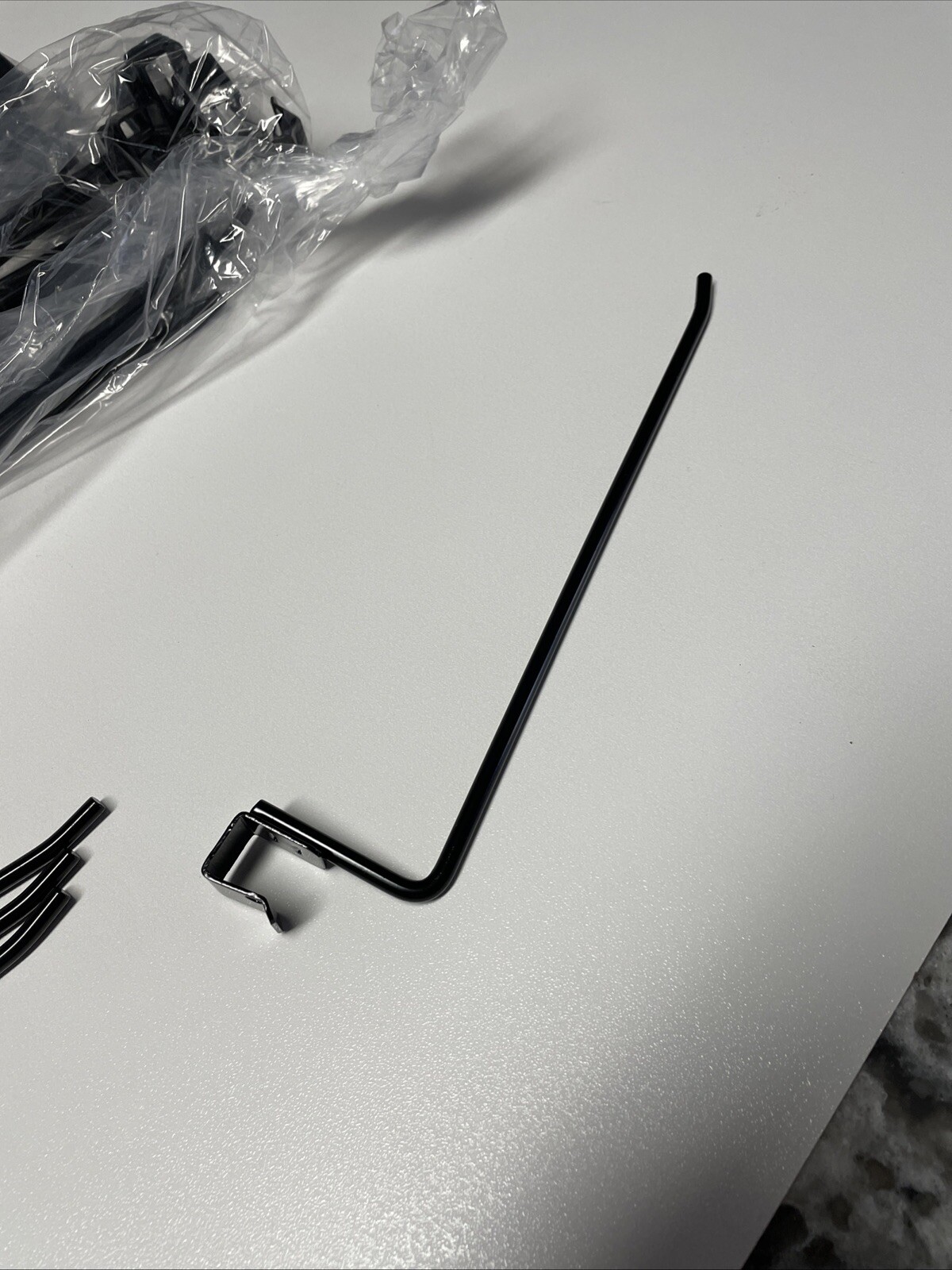 34 8” Black Hooks Peg Board Rack Display