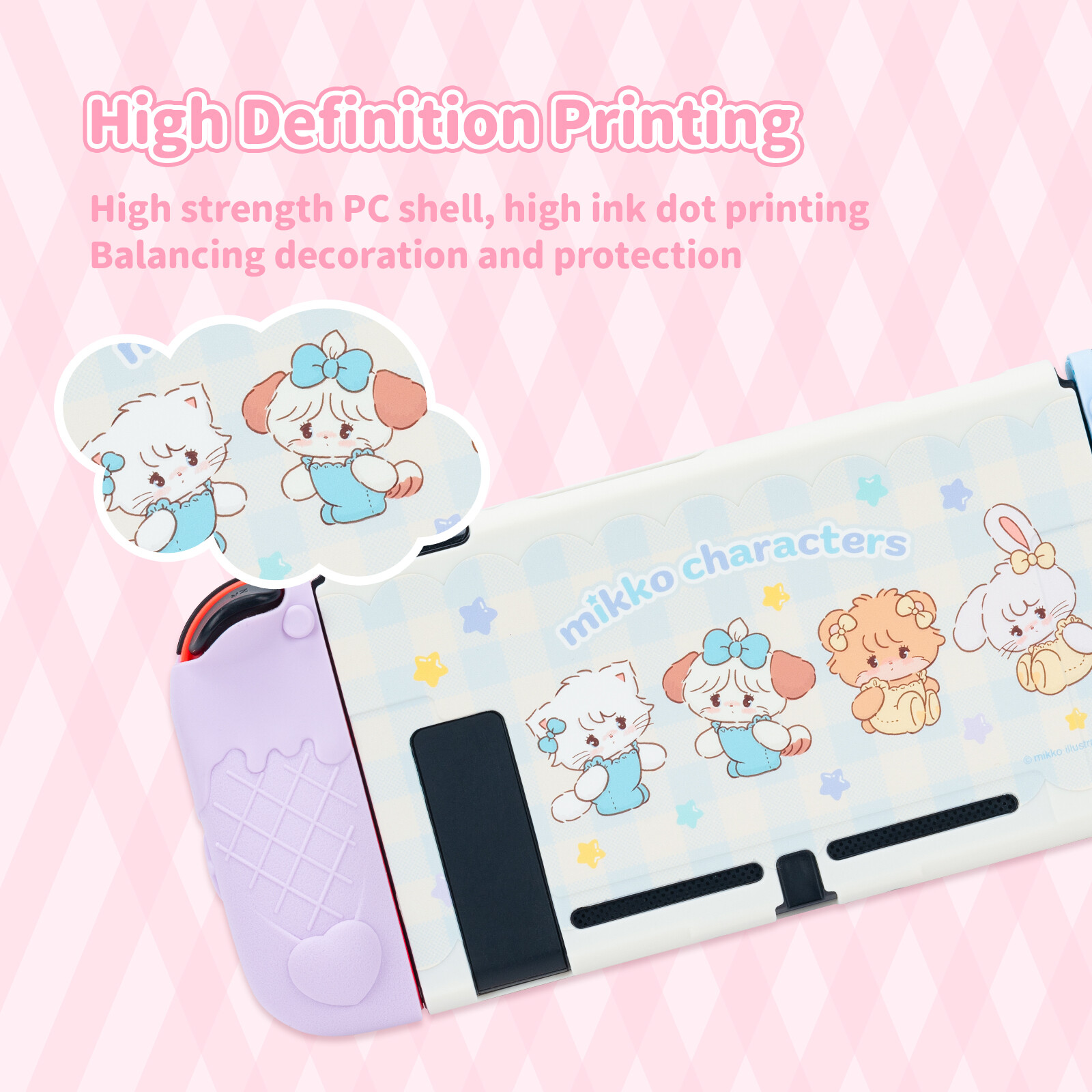 GeekShare Mikko Protective Case for Switch OLED / Regular Switch JoyCon Cover