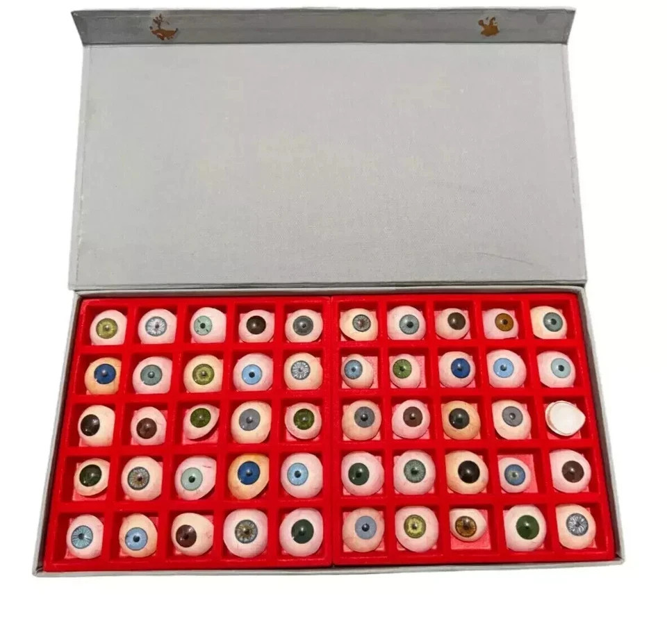 Vintage Human Prosthetic Eye 50 Pc eye Different shade Antique Glass Artificial