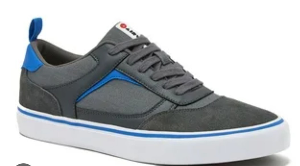 Airwalk Men's Skateboarding Shoes Gray Blue Medium Width US Size 11