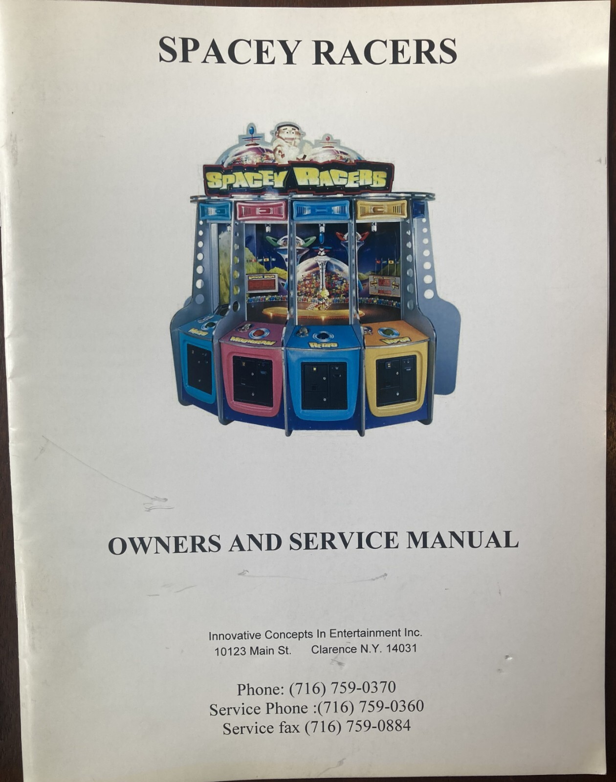 Spacey Racers Redemption Game Manual
