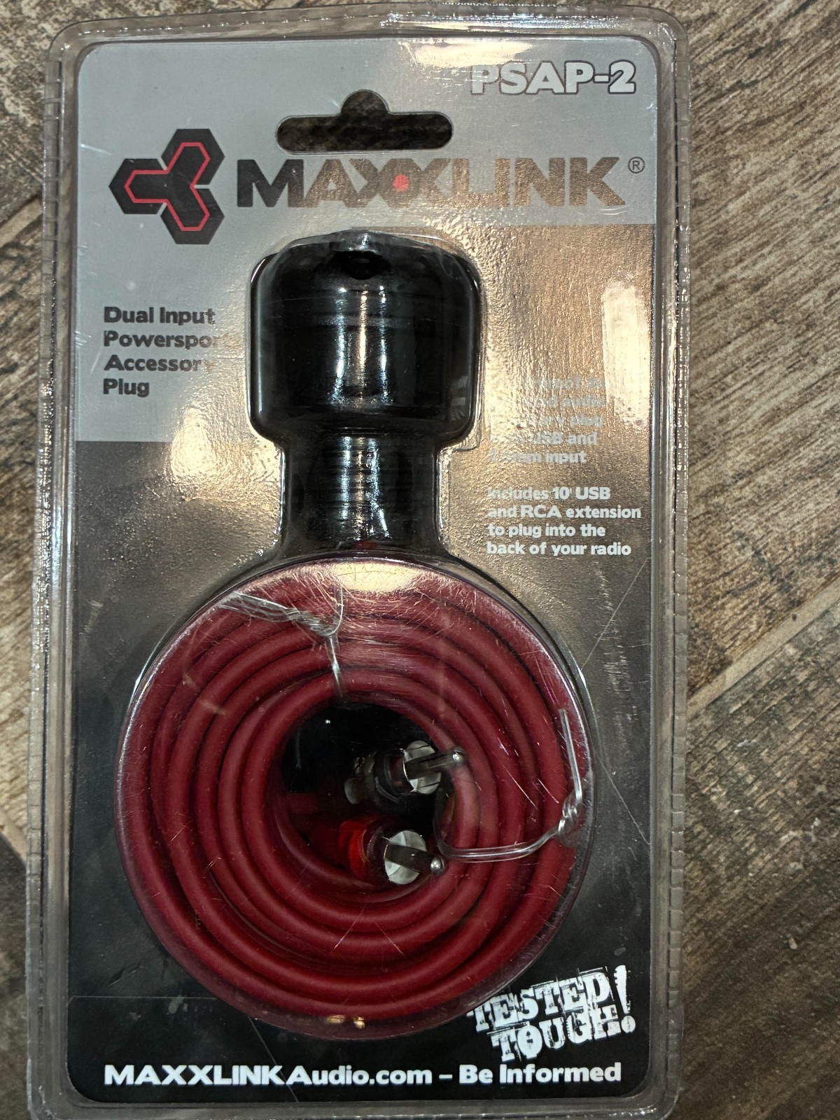 MB Quart - Dual-Input Powersports Accessory Plug - Black Maxxlink Psap-2