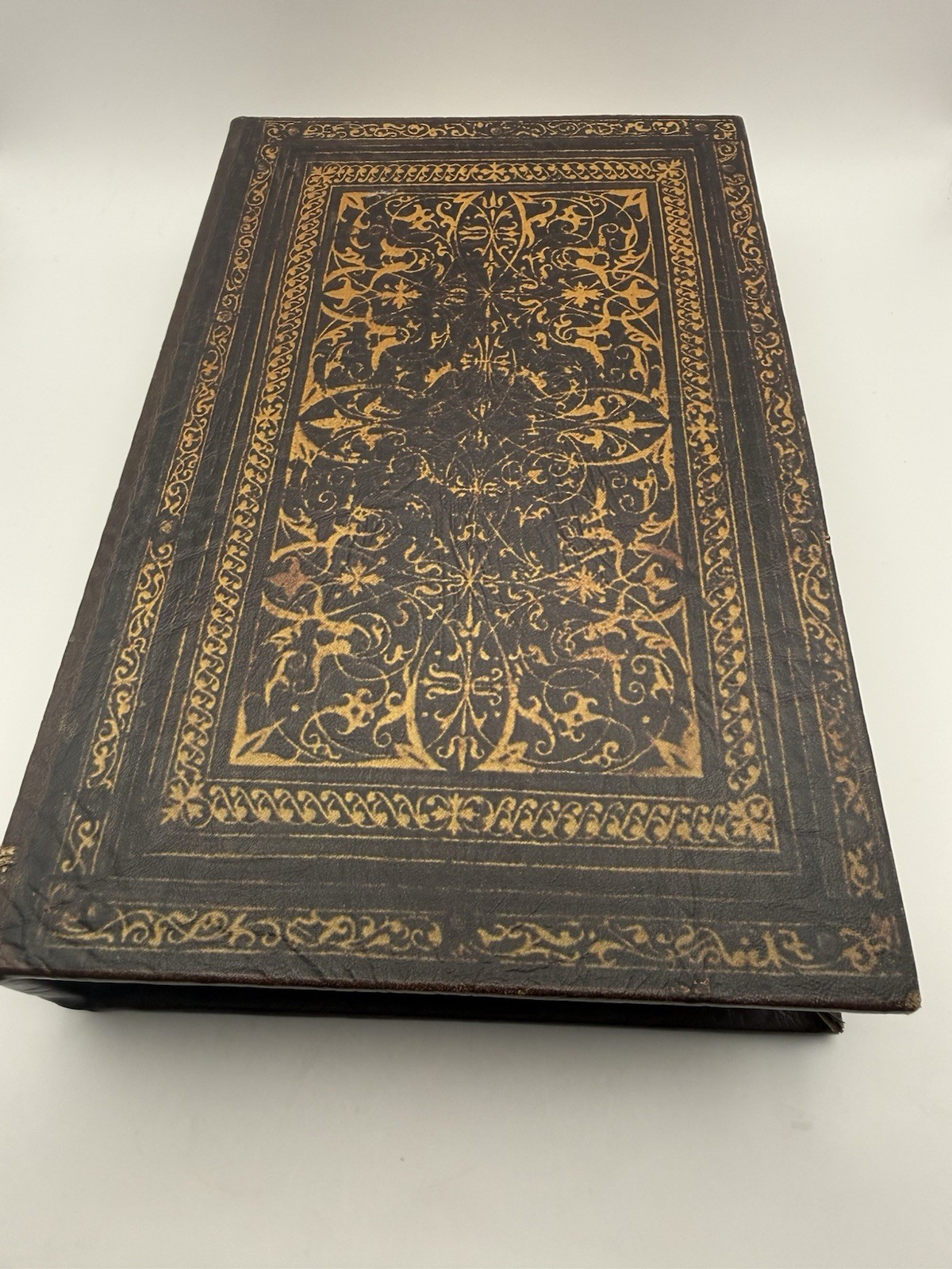 Decorative Faux Book Storage Box Secret Hidden Velvet Lined Trinket Chest