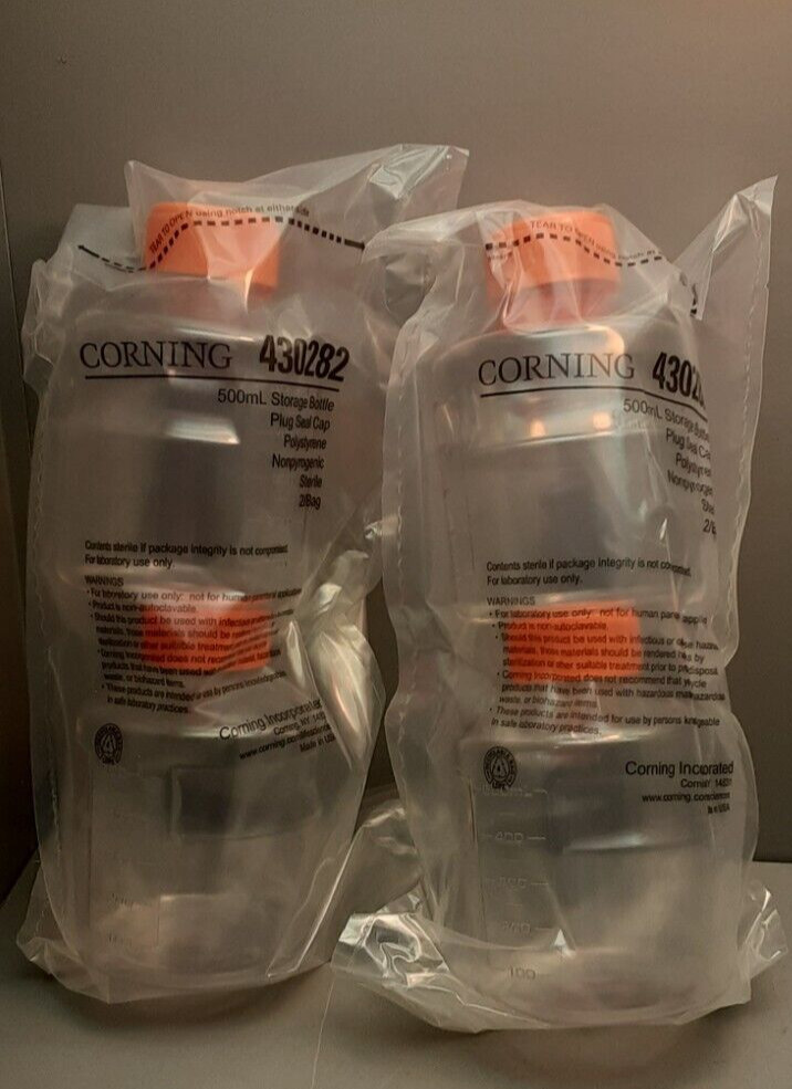 Corning  500mL Storage Bottle (2 seal bags of 2)(4 bottles) 430282