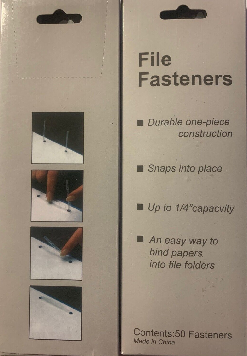 File Fasteners Item #16505, 12 Boxes of 50 per box