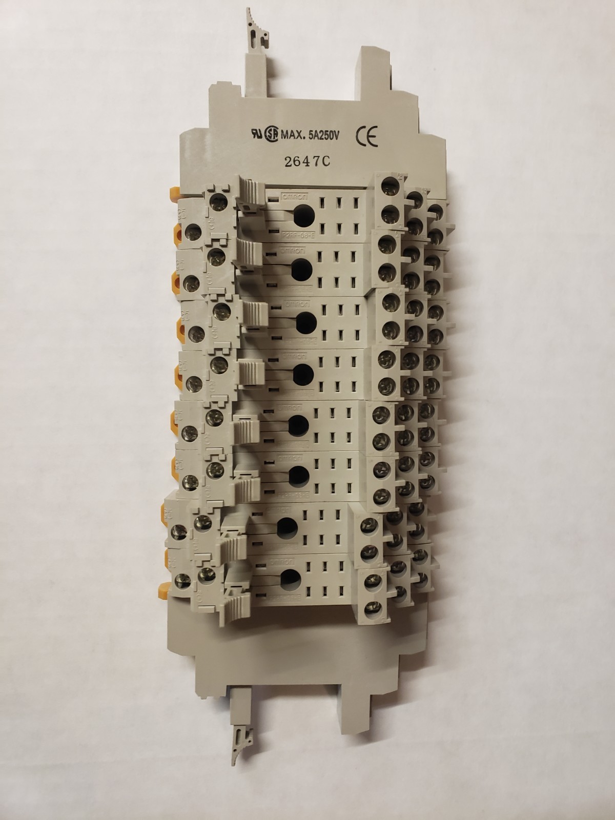 OMRON P2RF-08-E (2647C)- 5A, 250V RELAY SOCKETS- LOT OF 10