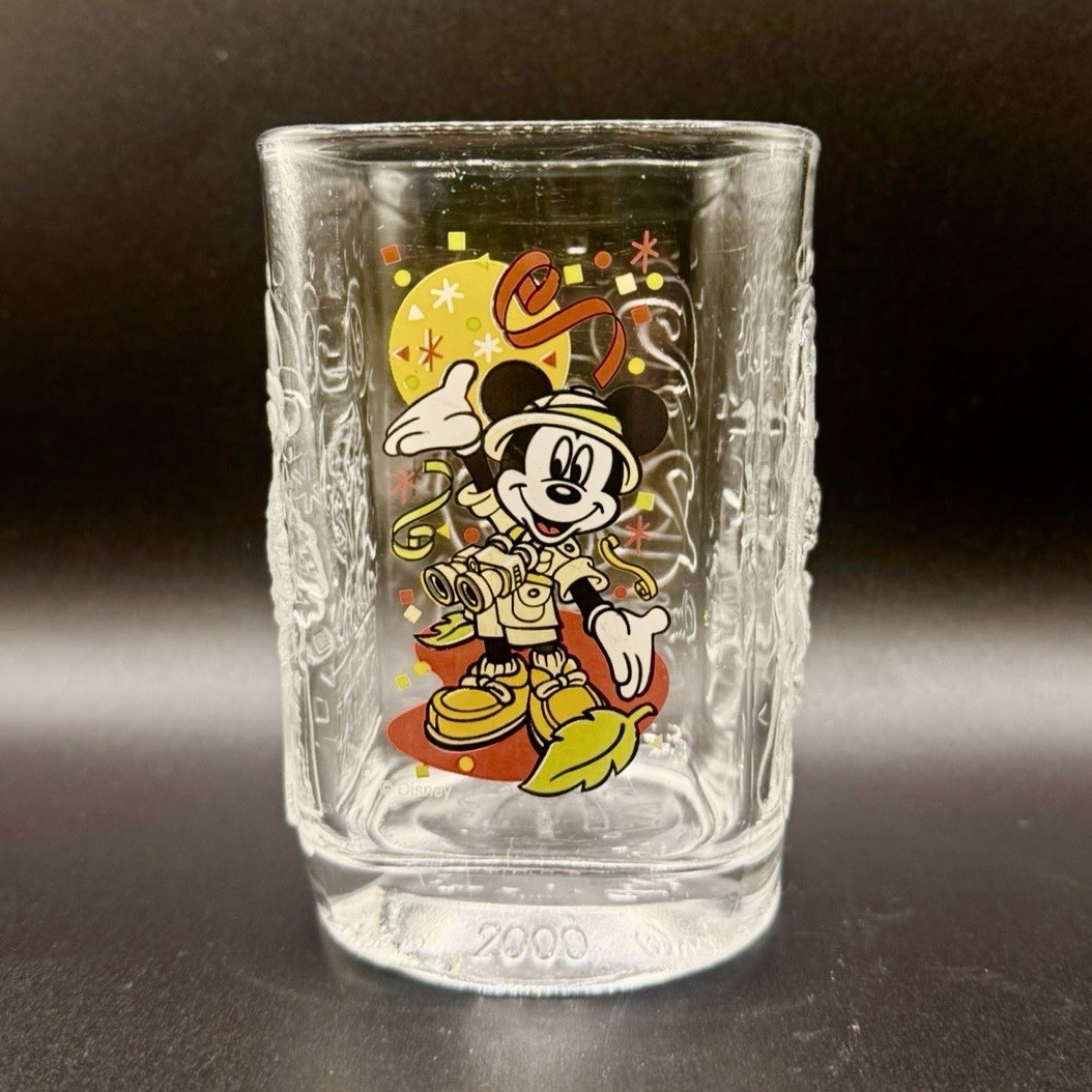 Walt Disney World Mickey Mouse Millennium 2000 Glass McDonalds Disney Studios