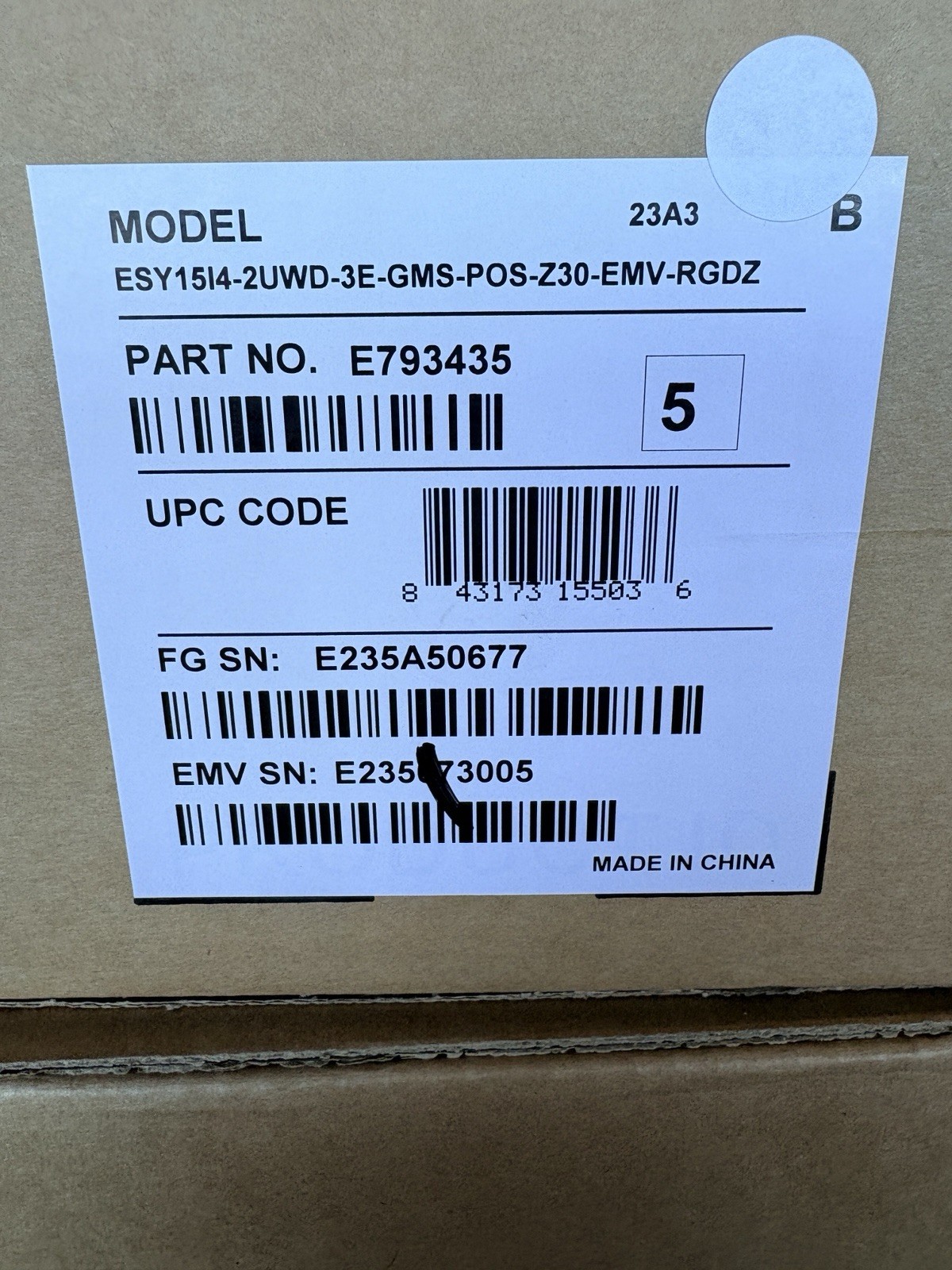 Brand New Elo 15.6” Android Touchscreen Computer – Android Home Mode