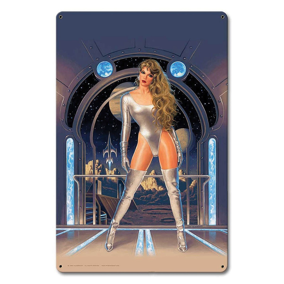 Lunar Fantasy Metal Sign