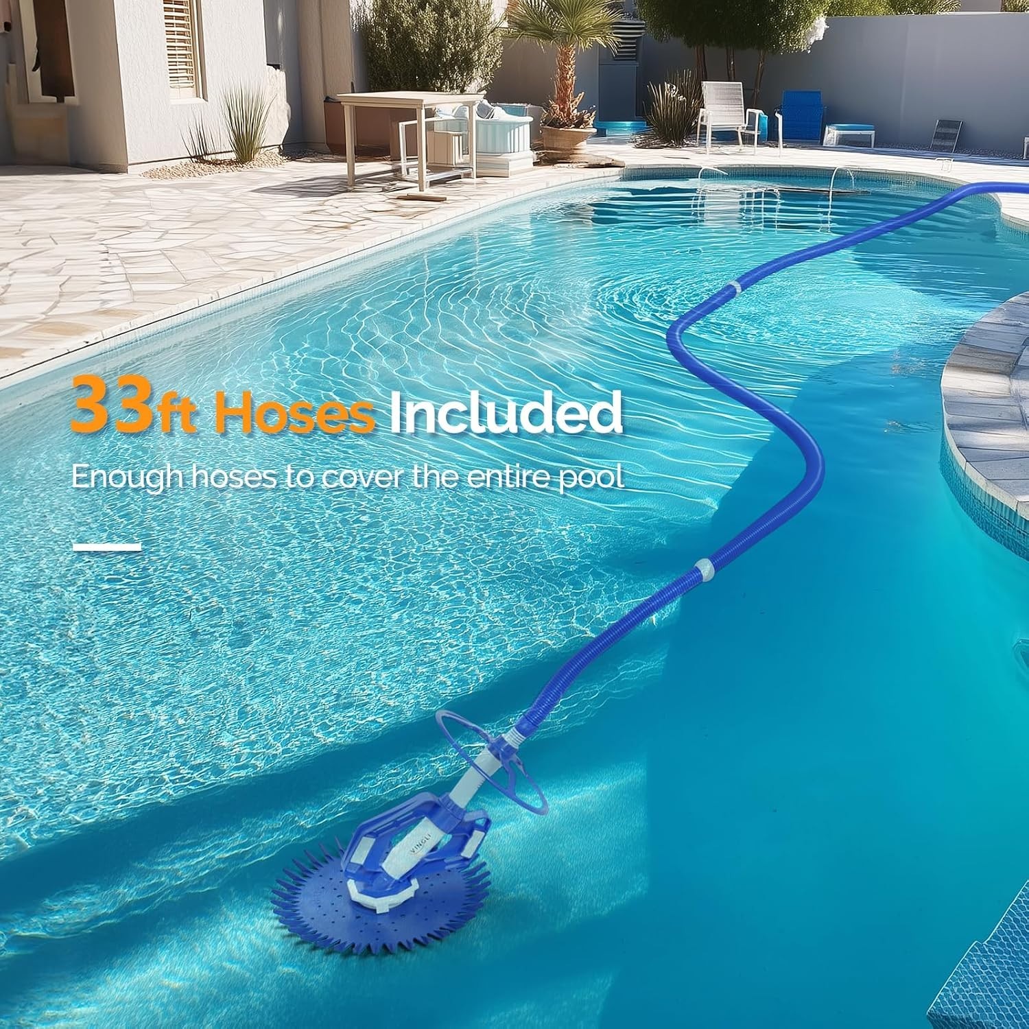 Pool Vacuum Cleaner Automatic Sweeper Swimming Pool Creepy Crawler Vacuum wit...
