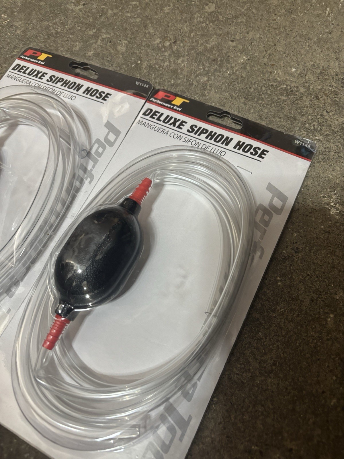 Performance Tool Deluxe Siphon Hose, 6ft.L, Model# W1144, 2 Pack