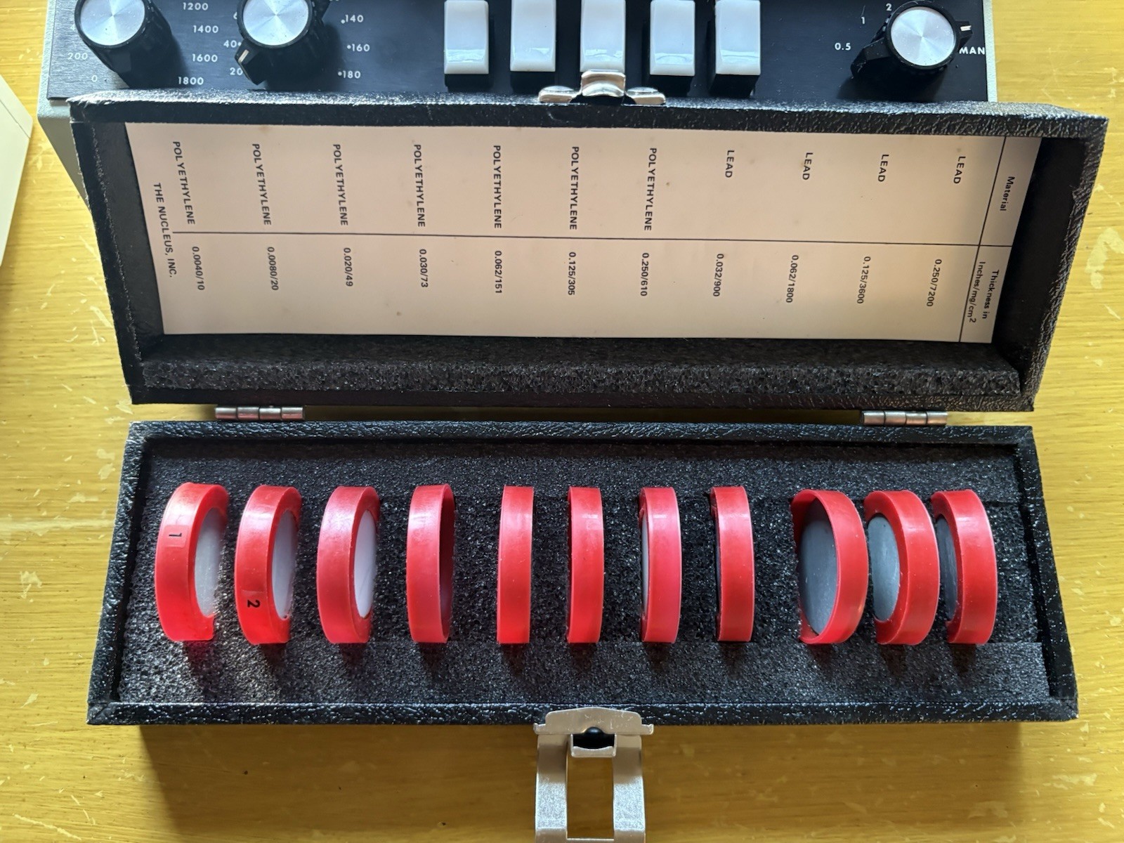 The Nucleus, Inc Geiger Counter Filter Set Lead & Polyethylene 11 per Set