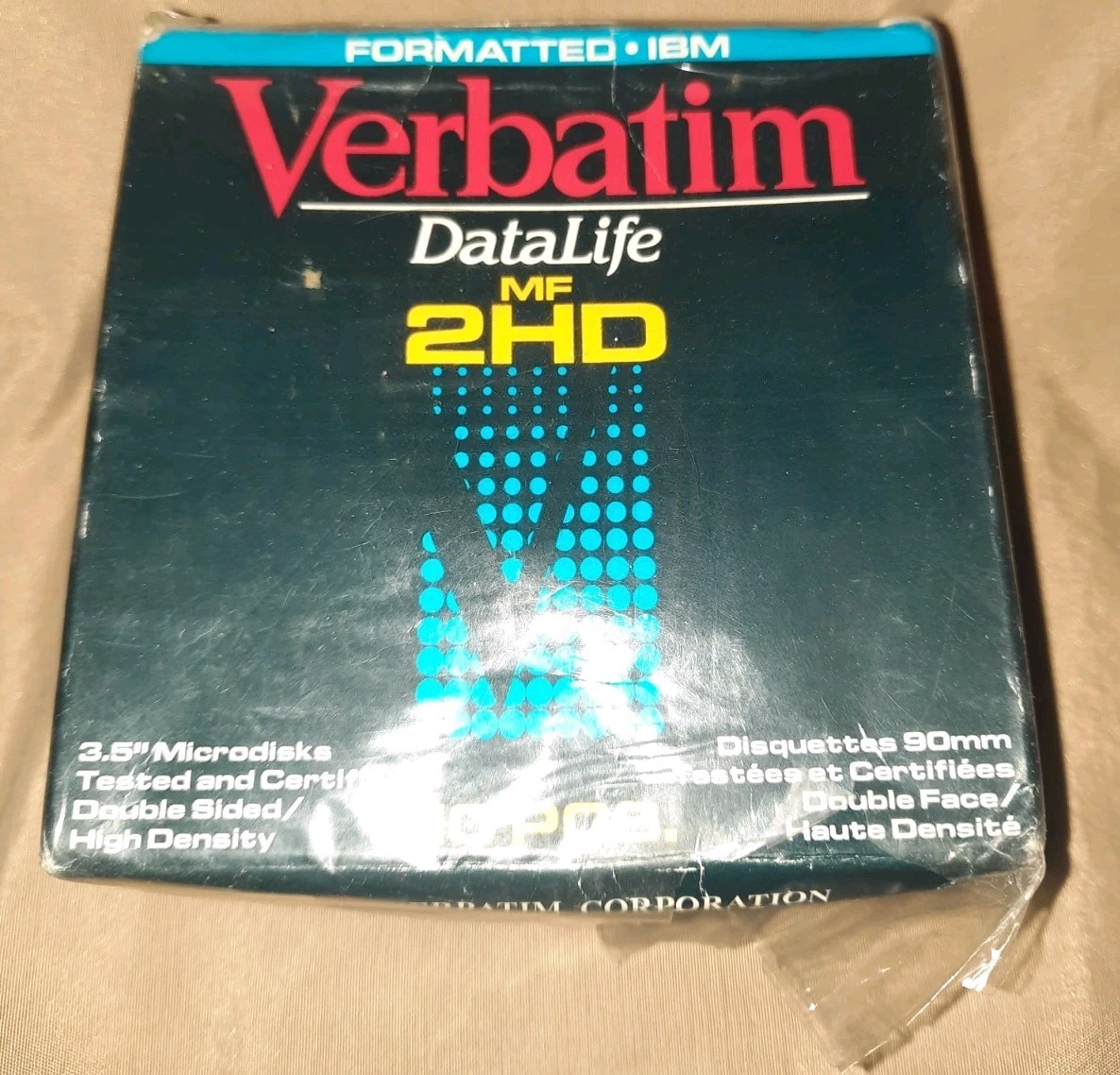 Verbatim MF2HD 3.5-inch Floppy Disks, PC Formatted - 1.44 MB - Sealed Box of 10