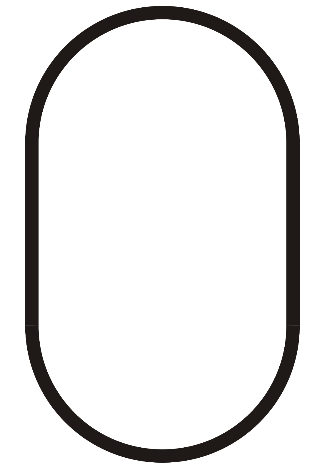 Oval Rectangle Clay Cutter Shape Set ~ Polymer Crafting Tool ~ Stackable Outline