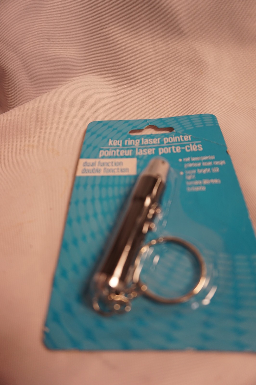 Key Ring Laser Pointer DUAL FUNCTION BRIGHT LED LIGHT