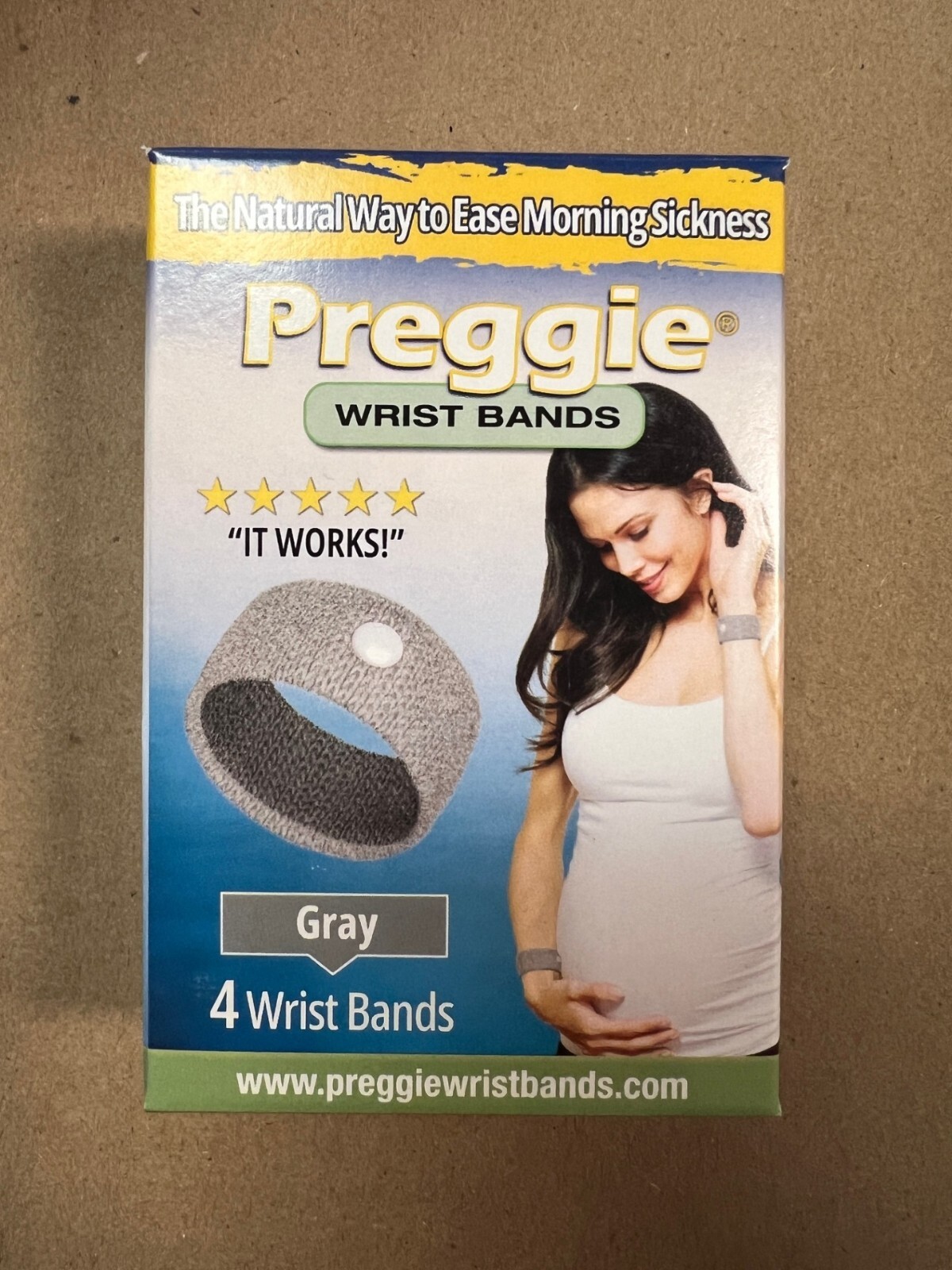 Three Lollies Preggie Anti-Nausea Wristbands Morning Sickness Relief 2 Pairs