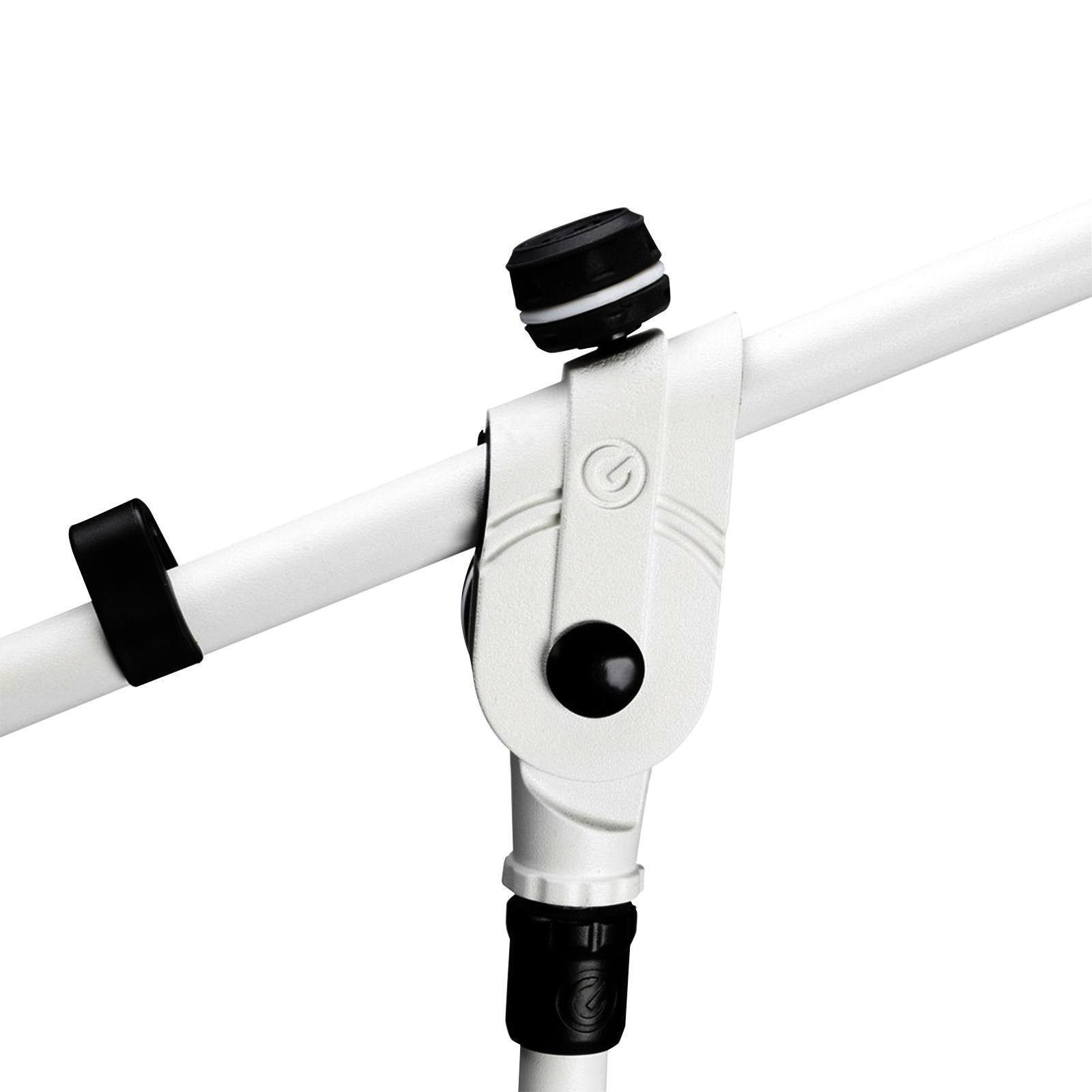 Gravity GMS4322W Tripod Microphone Stand w 2-Point Telescoping Boom in White