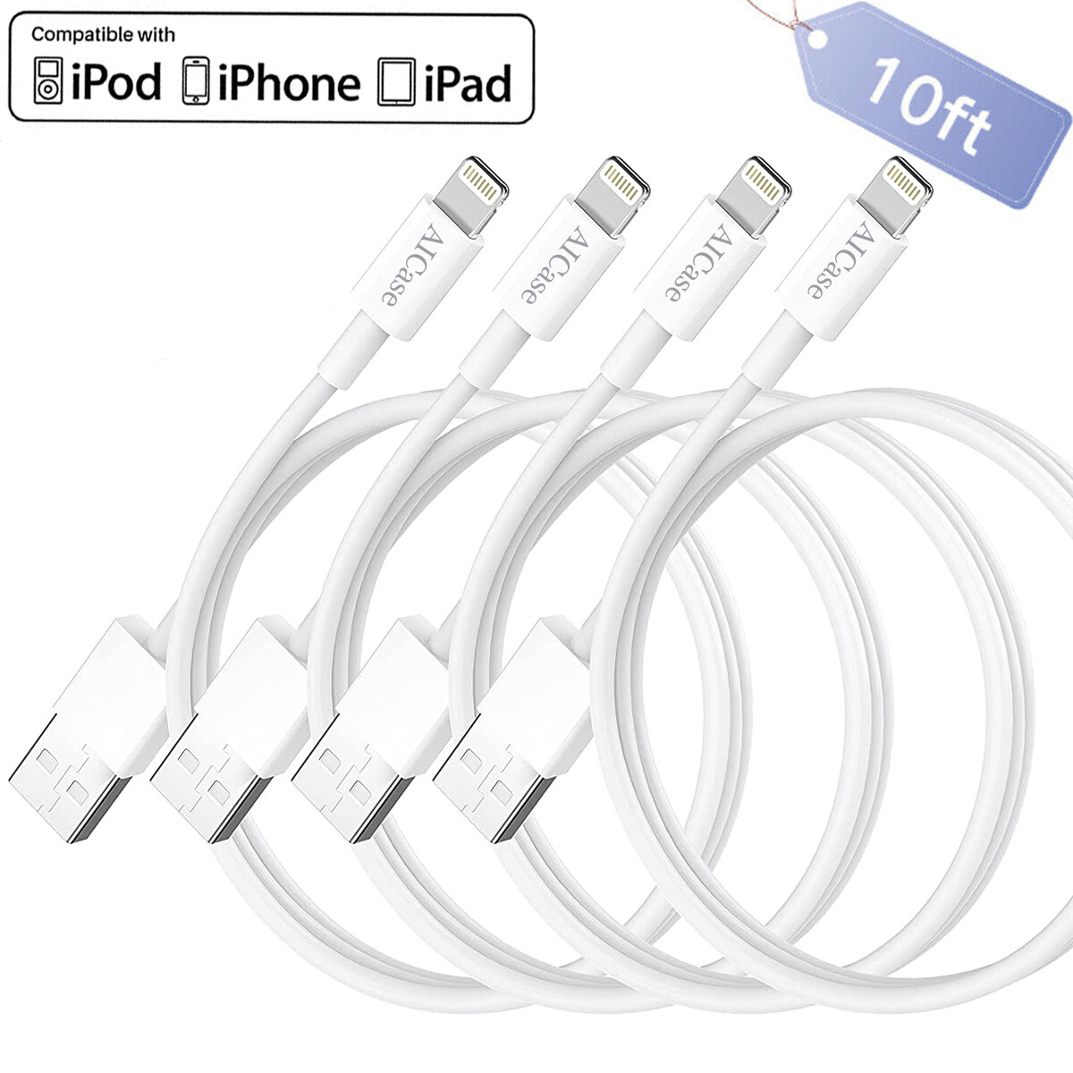 iPhone Charger Data Cable [Apple MFi Certified] Fast Cable Cord For iPhone/iPad
