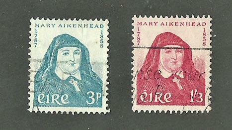 Ireland #s 167 & 168 used  very fine , 2015 cat $15.25