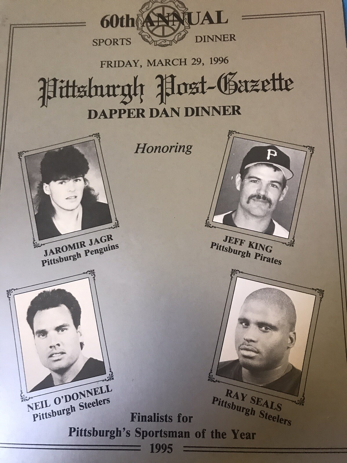 60th Annual Dapper Dan Charity Banquet Program JAROMIR JAGR ‘95 WINNER 3/29/96