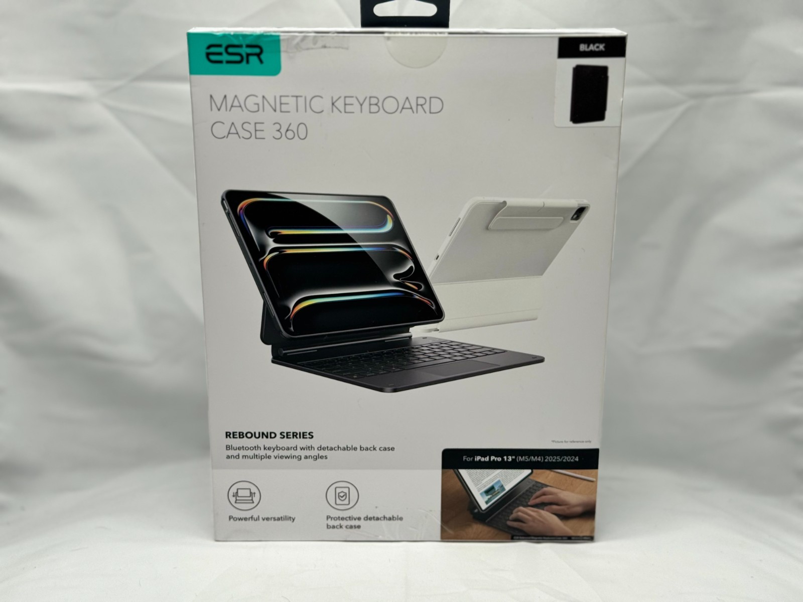 ESR Rebound 360 iPad Pro 13 Inch Case with Keyboard (M5/M4, 2025/2024) BLACK