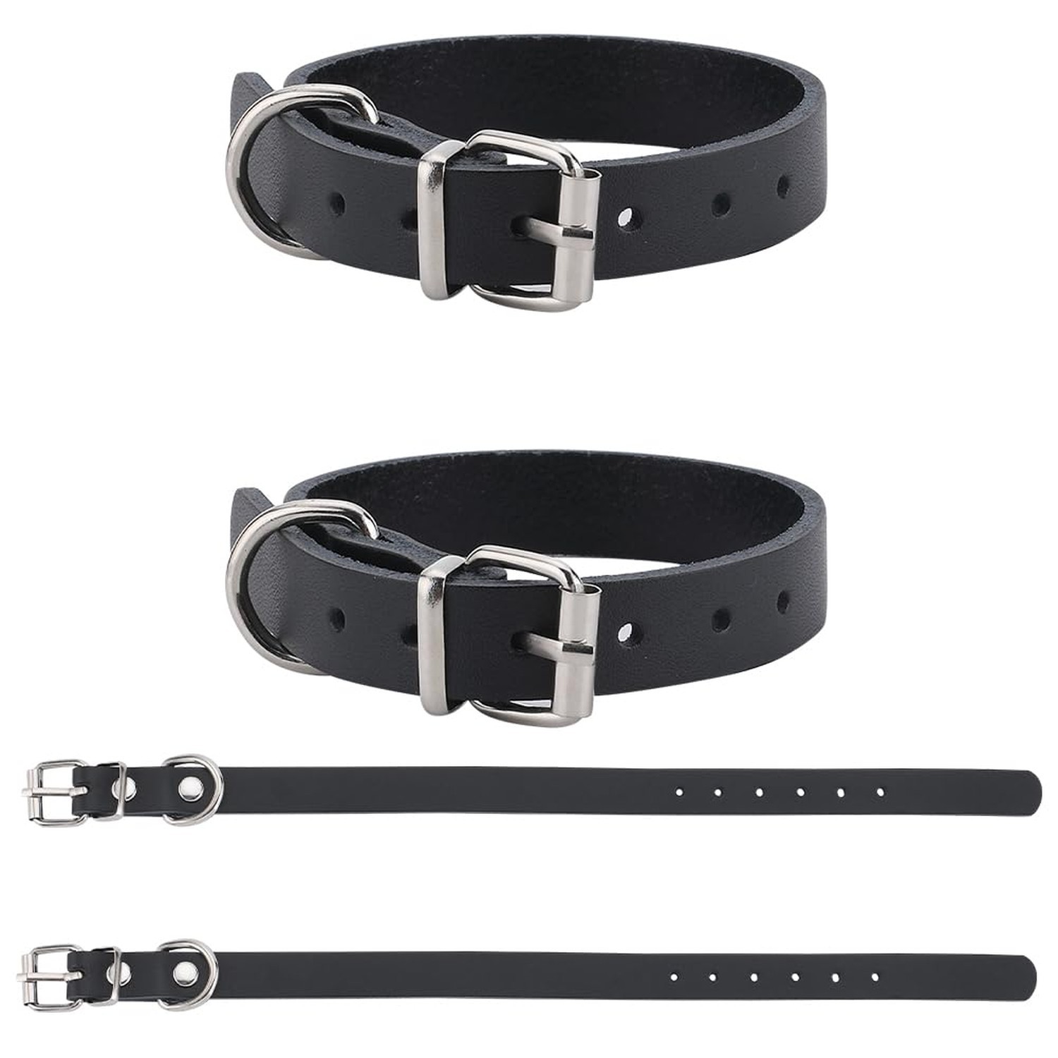 GORGECRAFT 4PCS PU Stirrup Straps with Metal Buckle 12 Inch Adjustable Leathe...