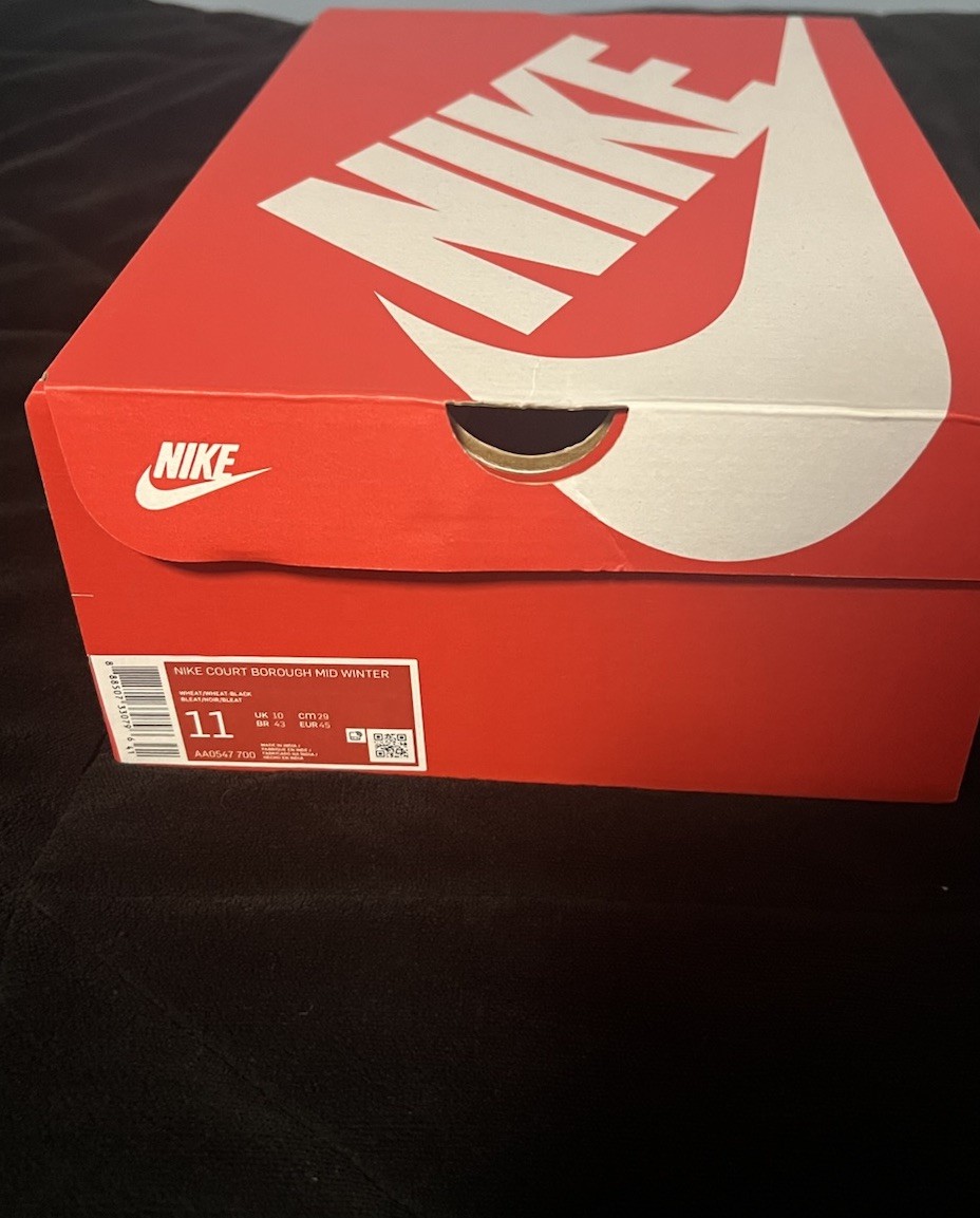 Nike Court Borough Mid Winter Mid Top Sneakers Beige AA0547-700 Men's