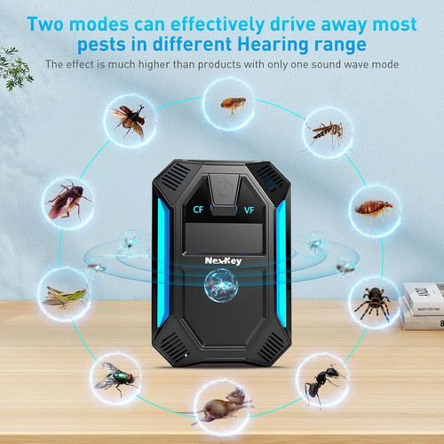 Model Ultrasonic Pest & Insect Repeller, Ultrasonic Repellent for Roach, Rodent,