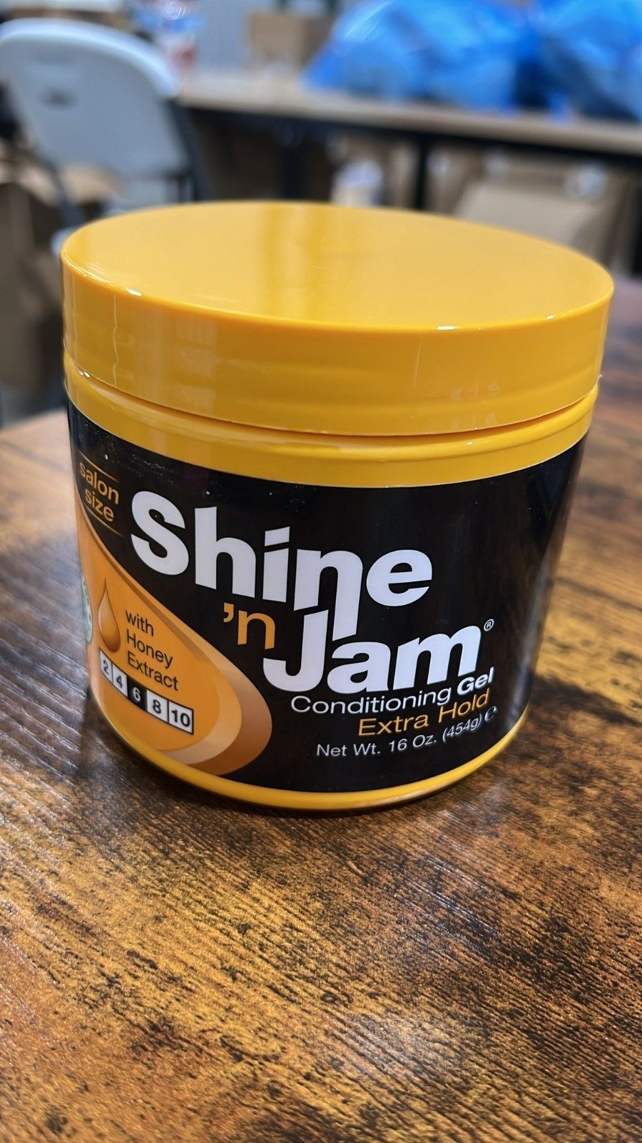 Ampro Shine N Jam Conditioning Extra Hold Gel - 16oz, Beige