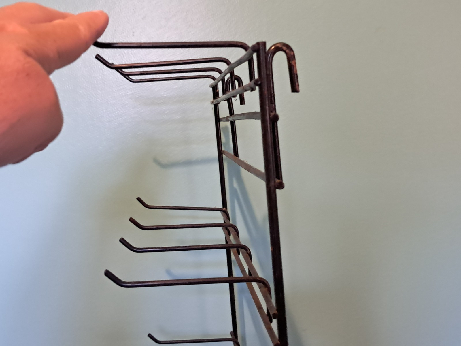 Black Display Hook 28 Peg Rack 4 Horizontal 7 Vertical Rows