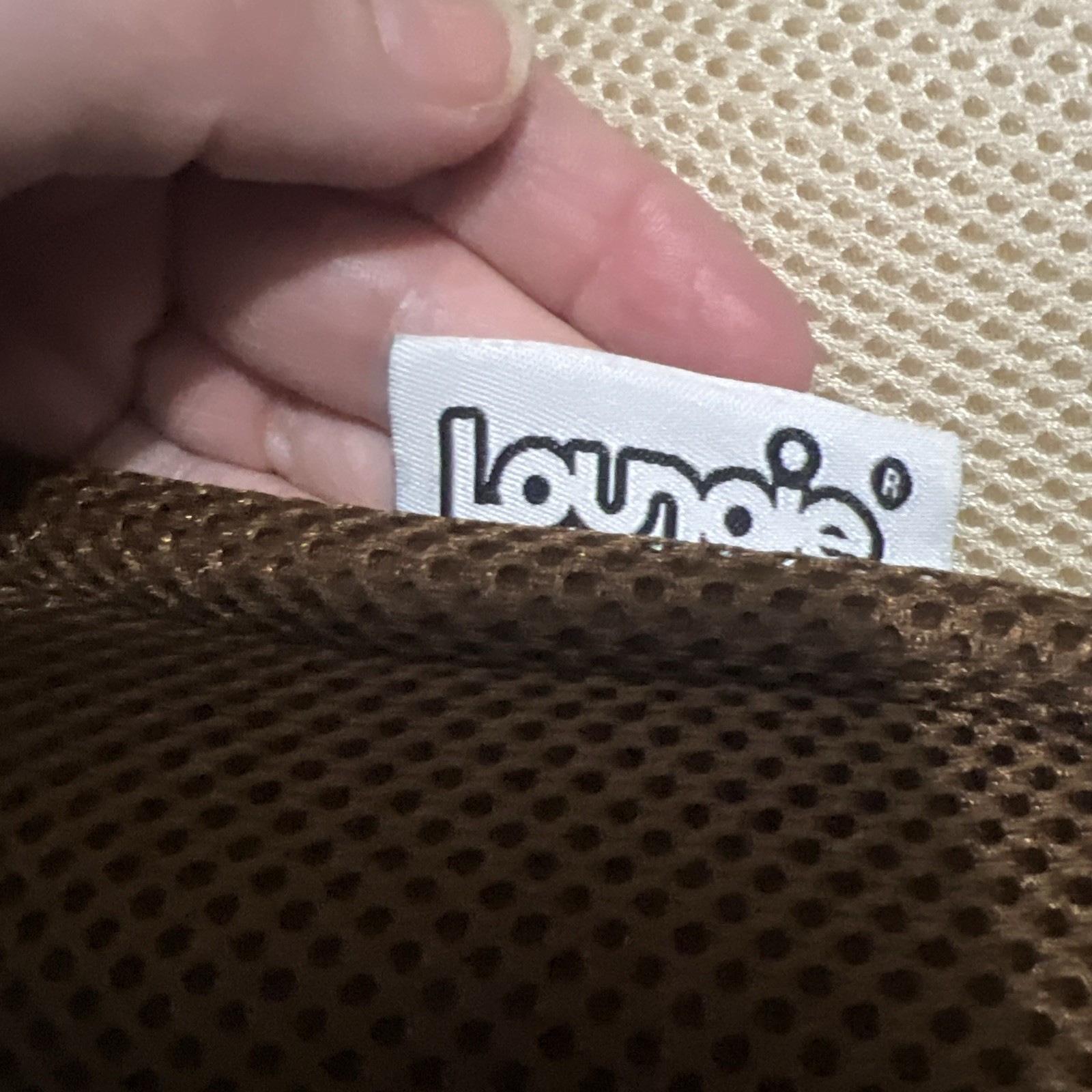 Loungie Quickchair Brown/cream Microfiber Chair Set of 2 Non-used W/minor Flaws