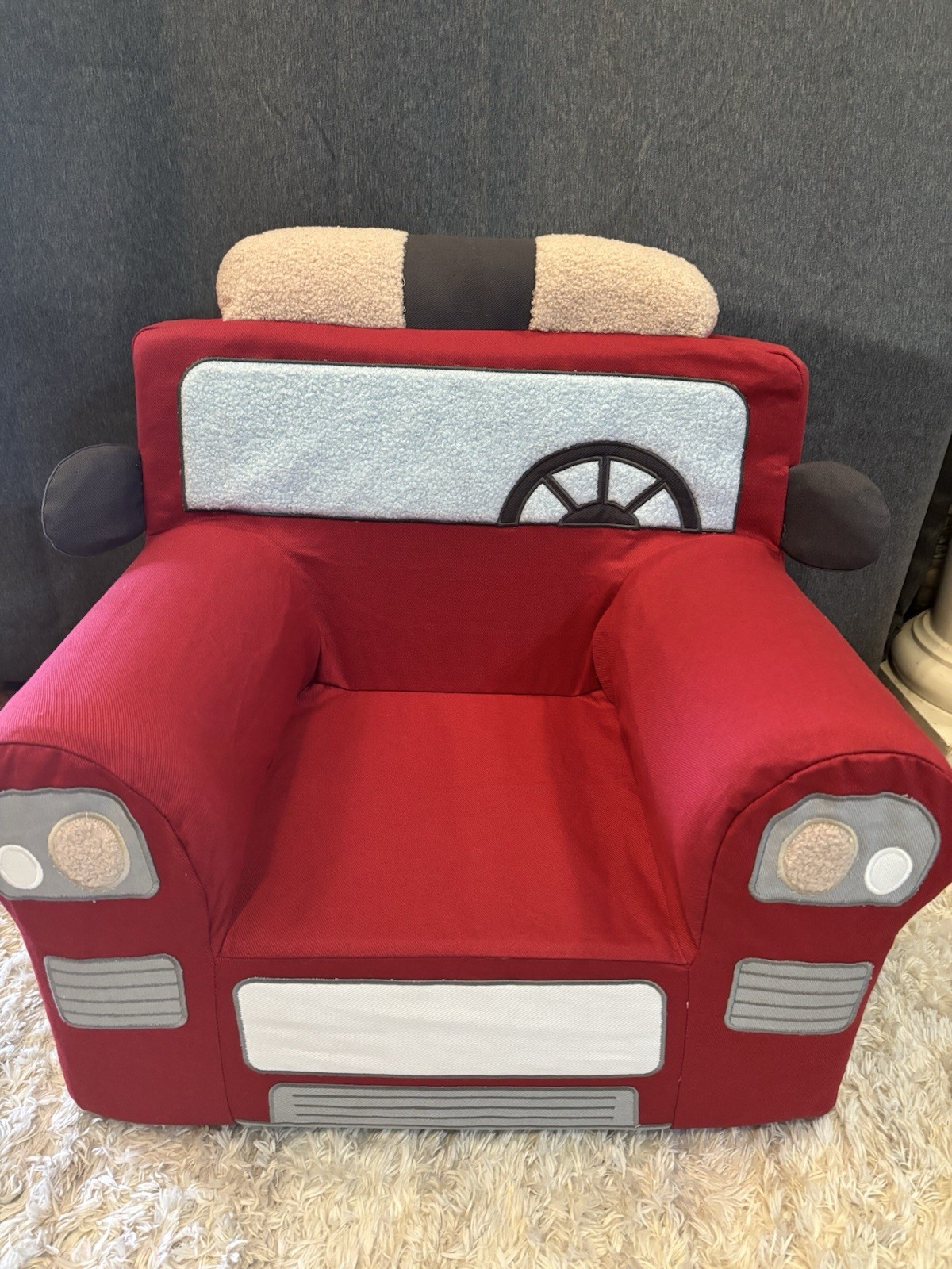 Pottery Barn Kids Fire Truck Red, My First Anywhere Chair, Slipcover Only, New!
