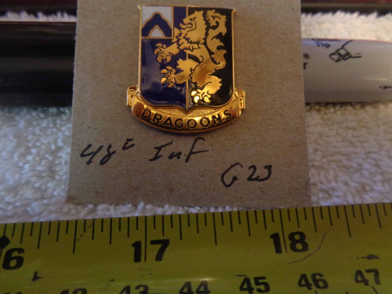 48th Infantry G23 Unit Crest, DI, DUI (DRAW#S13)